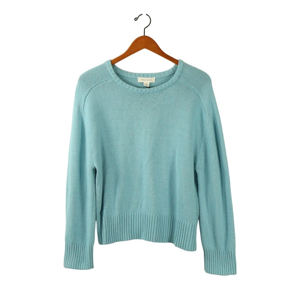 NWT Nordstrom Treasure & Bond Blue Pullover Cotton Blend Sweater S